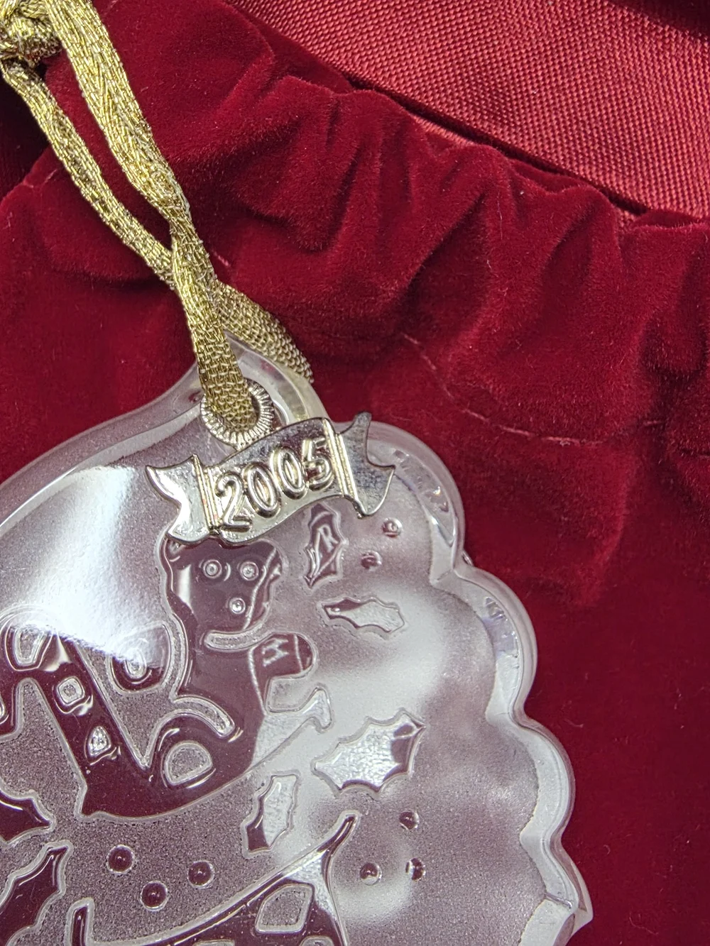 2005 Waterford Crystal Ornament Songs Of Christmas Collection Final Edition